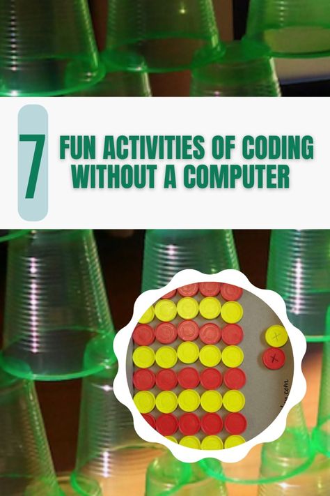 Discover the fun and exciting activities of coding without ever touching a computer. From unplugged coding games to hands-on activities, exploring the fundamentals of programming offline is so much fun. Think outside the screen and discover endless possibilities with these interactive coding activities. Video Game Stem Activities, Coding Classroom Decor, Coding Activities For Kids, Unplugged Coding Activities, Stem Night, Coding Activities, Kids Coding, Coding Games, Teaching Coding