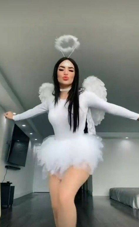 Halloween Costumes Angel And Devil, Angel Costume Ideas, Halloween Costumes Angel, Black Angel Costume, Angel Halloween, Angel Halloween Costumes, Divine Protection, Angel Outfit, Angel Costume