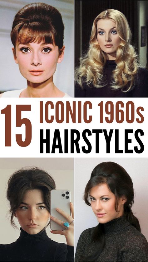 The 1960s was a revolutionary decade in fashion and beauty, known for its bold expression and creative experimentation. Hairstyles from this era reflected the spirit of change and freedom, with iconic looks that ranged from sleek and sophisticated to voluminous and dramatic. In this article, we’ll take you on a journey through 15 unforgettable 1960s hairstyles, each with its unique charm and character. Late 1960s Hair, 1960s Bob Hairstyles, Mad Men Hairstyles Women, Classic Timeless Hairstyles, 60s Scarf Hair, Jackie O Hair, Mid Century Hairstyles, 60s Womens Hair, Vintage Hairstyles For Medium Hair