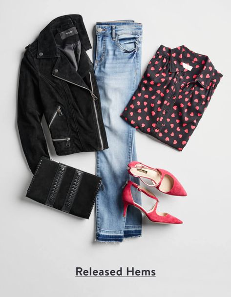 The 6 Jeans From Stitch Fix You Need in 2019 | Stitch Fix Style Style Inspiration Work, Released Hem Jeans, Heart Print Blouse, Fix Clothing, Printed Blouses, Fun Outfits, Ideas Clothes, Stitch Fix Outfits, Stitch Fix Stylist