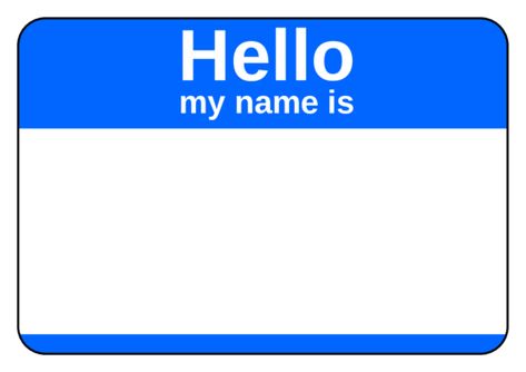 Standard blue corporate name tag template My Name Is Name Tag, Birthday Tarpaulin Design, Name Tag Sticker, Tarpaulin Design, Name Tag Templates, Preschool Names, Name Tag Design, Cafe Posters, Blue Names