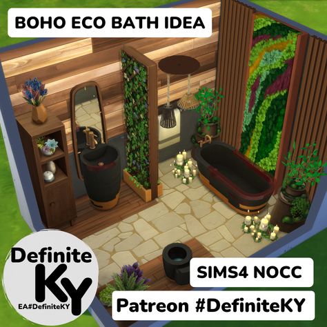 Sims Patio Ideas, Sims 2 Bathroom, Sims 4 Nails, Compact Bathroom, Sims Building, Casas The Sims 4, Sims 4 Build, Sims House, Sims 2