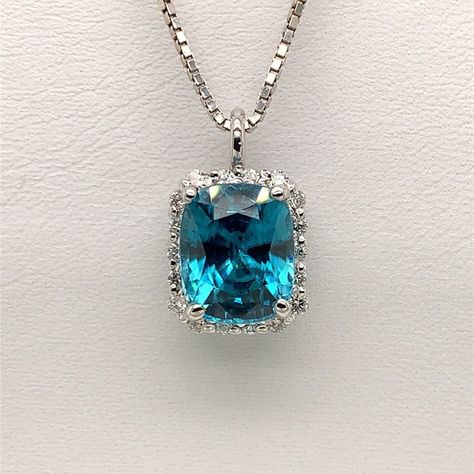 Excited to share the latest addition to my #etsy shop: Blue Zircon and Diamond Pendant https://etsy.me/3KB9eyL #blue #zircon #bluezircon #bluezircondiamond #zirconpendant #bluezirconpendant #diamond #whitegold #mendhamnjantiques John Hardy Bracelet, Zircon Jewelry, Minerals And Gemstones, Blue Zircon, Jewelry Holder, Diamond Studs, Jewelry Organization, Diamond Pendant, Pendant Necklaces