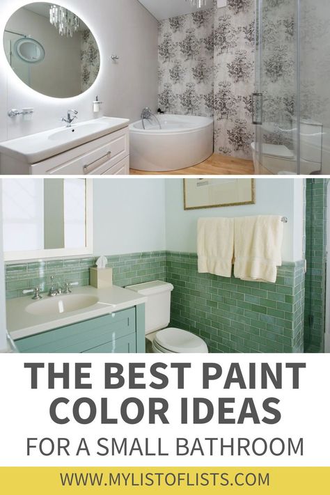 Who doesn’t want a small bathroom design that can accommodate showers, bathtubs, and other essential toiletries? You can do so by choosing the right paint colors for your bathroom. In this article, we will discuss the best small bathroom paint colors with no windows. These small bathroom colors work great to brighten up the space if there is no window. Paint For Bathroom With No Windows, Bathroom No Windows Paint Color, Small Bathroom Paint Colors No Window, Small Bathroom With No Windows, Paint Colors For Small Bathrooms, Small Bathroom Color Ideas, Bathroom With No Windows, Small Bathroom Paint Colors, Windowless Bathroom