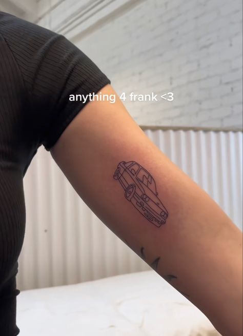 E30 Tattoo Bmw, Frank Ocean Nostalgia Ultra Tattoo, Frank Ocean Bmw E30 Tattoo, Tokyo Drift Tattoo, Frank Ocean Car Tattoo, Racecar Tattoos, Bmw E30 Tattoo, Nostalgia Ultra Tattoo, Nostalgia Tattoo Ideas