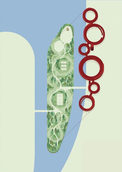 Landscape Island, Landscape Architecture Plan, Landscape Design Drawings, Concept Diagram, Architecture Concept Drawings, Landscape Architecture Design, Architecture Design Concept, Landscape Plans, Landscape Plan