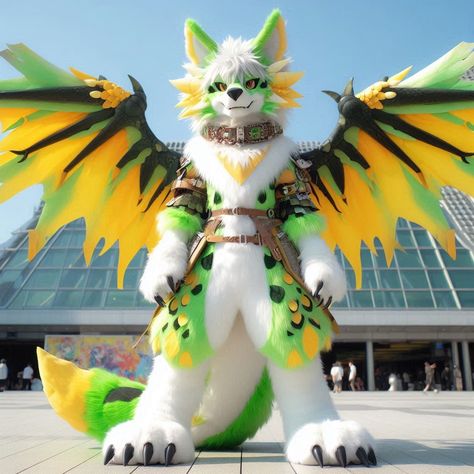 Fursuit Design Ideas, Fursuit Materials, Lizard Fursuit, Green Fursuit, Fursuit Species, Fursuit Pattern, Bird Fursuit, Fursuit Design, Female Fursuit