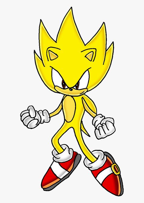 Super Sonic Drawing, Super Sonic The Hedgehog, Sonic Drawing, Super Sonic, Sonic Adventure, Cut Image, Drawing Easy, Easy Drawing, Png Download