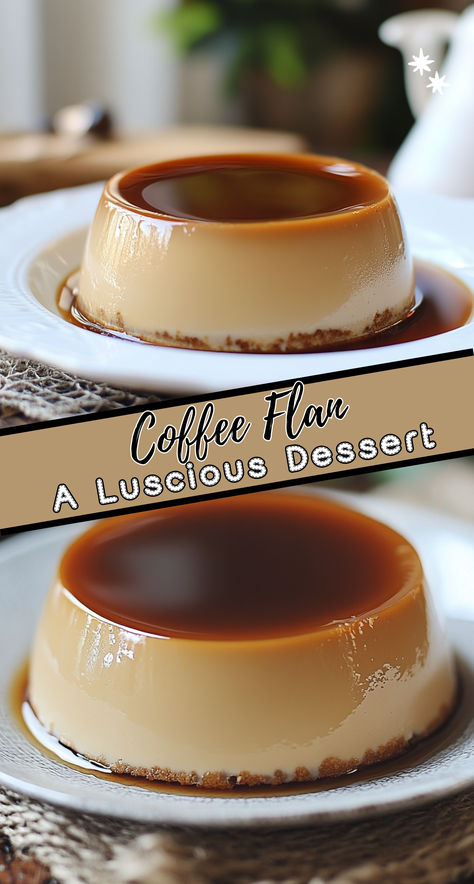 Coffee Flan is the perfect marriage of creamy custard and the rich bitterness of espresso.This dessert not only satisfies your sweet tooth but also adds a hint of caffeine kick. Whether you’re serving it at a dinner party or enjoying it as an after-dinner treat, this flan is sure to impress. Coffee Flan Recipe, Flan Flavors, Coffee Flan, Choco Flan, Portuguese Dessert Recipes, Chocolate Flan, Rustic Wreaths, Caramel Flan, Flan Cake