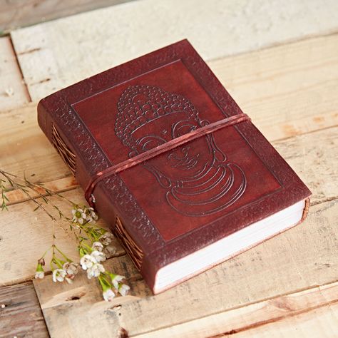 Spiritual Person, New Knowledge, Simple Notebook, Sitting Buddha, The Buddha, Leather Notebook, Journal Paper, Leather Journal, Handmade Paper