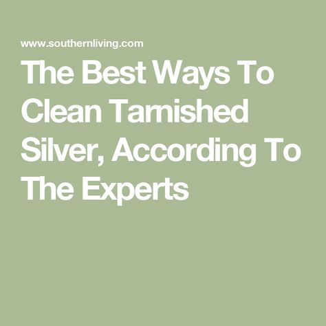 The Best Ways To Clean Tarnished Silver, According To The Experts How To Clean Tarnished Silver, Clean Tarnished Silver, Cleaning Tarnished Silver, Branch Basics, Marbles Crafts, Baking Soda Water, Pour Paint, Water Marbling, How To Clean Silver