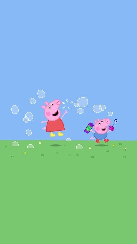 Peppa Pig House Wallpaper, Peppa Pig House, Muddy Puddle, Peppa Pig Wallpaper, Pig Wallpaper, Pig House, House Wallpaper, Wallpapers Iphone, Wallpaper Ideas