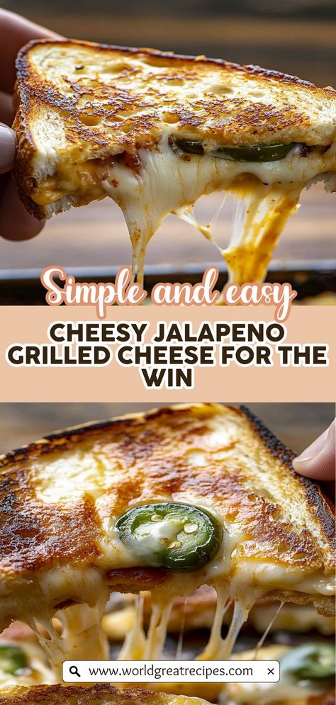 Unleash your culinary creativity with the Ultimate Roasted Jalapeno Popper Grilled Cheese recipe! This sandwich combines the rich flavors of sharp cheddar and cream cheese blended with smoky roasted jalapeños, creating a deliciously spicy treat. Whether you're hosting a casual gathering or simply enjoying a cozy night in, this easy-to-make recipe is sure to impress. Crispy on the outside and gooey on the inside, this grilled cheese is the perfect comfort food that everyone will love. Popper Grilled Cheese, Quick Easy Family Meals, Jalapeno Popper Grilled Cheese, Grilled Cheese Recipe, Roasted Jalapeno, Jalapeño Poppers, Jalapeno Popper, Grilled Cheese Recipes, Easy Cheesy