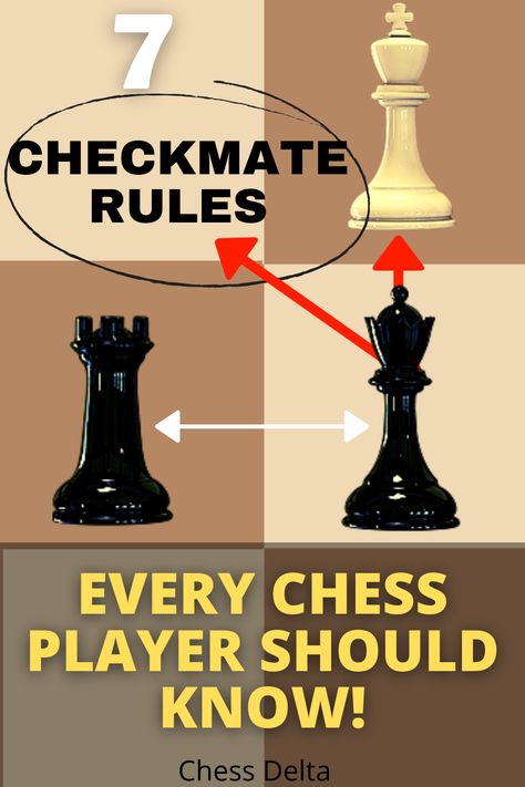 checkmate-rules Chess Tips, Chess Tips And Tricks, Chess Tips For Beginners, Chess Rules For Beginners, Chess Strategy, Chess For Dummies, Rules Of Chess, Chess Advice, Chess Strategy Tips