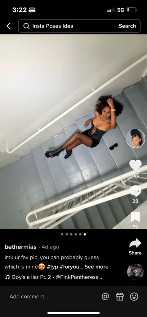 On The Stairs Pose, Poses For Stairs Photoshoot, Squating Poses For Pictures, Baddie Stair Poses, Staircase Aesthetic Photoshoot, Poses For Pictures Instagram Stairs, Elevator Instagram Picture, Parking Garage Pics Black Women, Stairwell Instagram Pictures