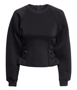 Alexander Wang X H&M Sweater Slytherin Clothes, Scuba Top, Scuba Sweatshirt, Sports Wear Women, Skirt Patterns Sewing, Equestrian Outfits, All Black Outfit, Sporty Outfits, Winter Coats Jackets