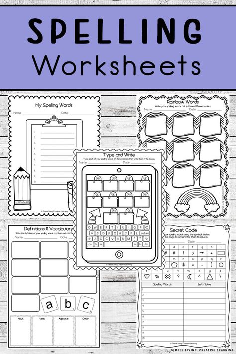 Spelling Words Activities 3rd Grade, Free Spelling Activities, Spelling Sheets Free Printable, Free Spelling Worksheets, 2nd Grade Spelling Worksheets, Spelling Words For 2nd Grade, Spelling Activities For 2nd Grade, Ideas For Spelling Word Practice, Blank Spelling Worksheets Free Printable