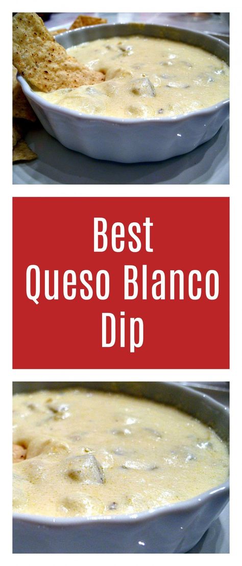 A creamy queso with the spicy bite of jalapeno is adapted from the famous dip at Miguel's Cocina in San Diego. Cheese Jalapeno Dip, Delicious Starters, Best Queso, Queso Blanco Dip, Jalapeno Dip, Mexican Sauce, Queso Recipe, Jalapeno Cheese, Queso Cheese