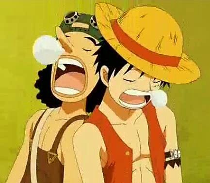 Usopp, Luffy, sleeping, funny, sleep bubbles, snot; One Piece Usopp And Luffy, Watch One Piece, One Piece Meme, Ace Of Diamonds, One Piece Ship, Pirate Life, One Piece Pictures, One Piece Luffy, Anime Music