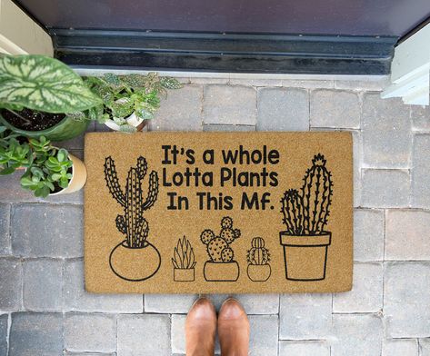 Plant Home Decor, Plant Home, Front Door Mat, Indoor Carpet, Botanical Decor, Indoor Jungle, Front Door Mats, Funny Doormats, Home Carpet