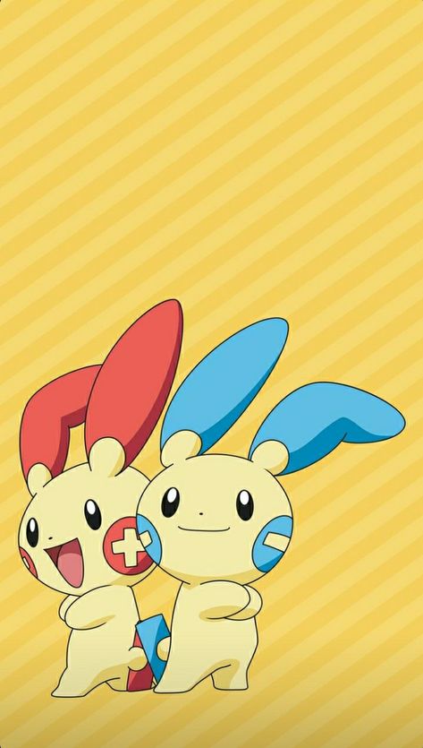 Minun And Plusle Wallpaper, Plusle And Minun Pokemon, Wallpaper Pokemon, Pokemon Vs Digimon, Hoenn Region, Dress Your Tech, Pokemon Sketch, Oliver And Company, Cute Pokemon Pictures