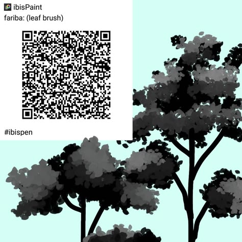 Ibis Paint Brush Code Tree, Tree Brush Ibis Paint, Brush Ibispaint, Brush Codes, Ibis Brushes, Paint Brush Drawing, Paint Brush Art, Brush Drawing, Art Tree