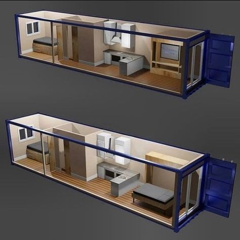 Shipping Container Cabin, Shipping Container Home Designs, Container Cabin, Shipping Container House Plans, Building A Container Home, Container Architecture, Room Ideas Aesthetic, Container House Plans, Casa Container