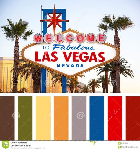 Vegas Color Palette, Palette Illustration, Vegas Theme, Vegas Style, Vegas Casino, Diy Bracelets Patterns, Hotel Collection, Download Free Images, Las Vegas Nevada