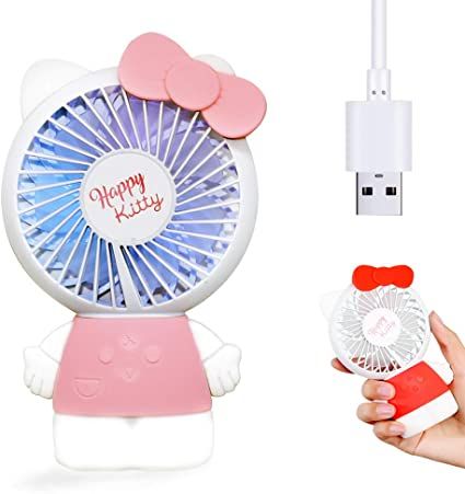 Hello Kitty Home, Holding Knife, Mini Desk Fan, Travel Room, Hello Kitty House, Mini Desk, Power Room, Desk Fan, Portable Fan