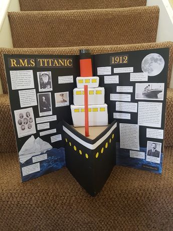 Titanic Project, History Fair Projects, Best Brochure Design, Lapbook Ideas, Ideas Para Trabajos, Presentation Ideas For School, Lap Book, Creative School Project Ideas, School Project Ideas