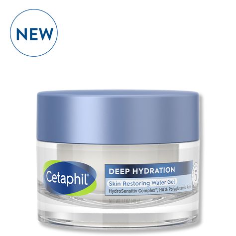 Dry Skin Moisturizer Face, Cetaphil Moisturizer, Gel Face Moisturizer, Polyglutamic Acid, Daily Facial Cleanser, Moisturizer For Sensitive Skin, Dry Skin On Face, Sensitive Skin Care, Facial Moisturizers