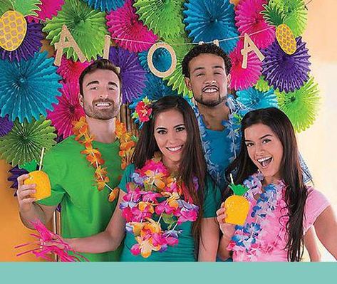 Hawaiian Halloween, Luau Costume, Hawaiian Theme Party, Luau Party Supplies, Hawaii Party, Hawaiian Shirt Women, Hawaiian Theme, Hawaiian Party, Student Council