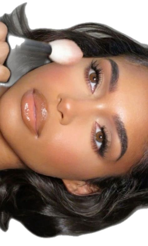 Homecoming Glam Makeup, Soft Glam Makeup Matte, Natural Glam Makeup For Wedding, Formal Makeup Inspiration, Hoco Makeup Ideas Natural, Make Up For Brown Eyes Natural, Glossy Lips Makeup Look, Filipino Makeup Looks, Contrast Makeup