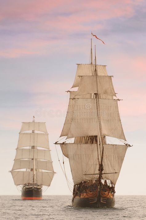 Tall Ships Front View. Tall wooden vintage sailing ships shot on the high seas f , #Affiliate, #View, #wooden, #vintage, #Tall, #Ships #ad Hms Surprise, Navi A Vela, Old Sailing Ships, Clipper Ship, Sailing Vessel, Wooden Ship, Tall Ships, Pirate Ship, Sailboats