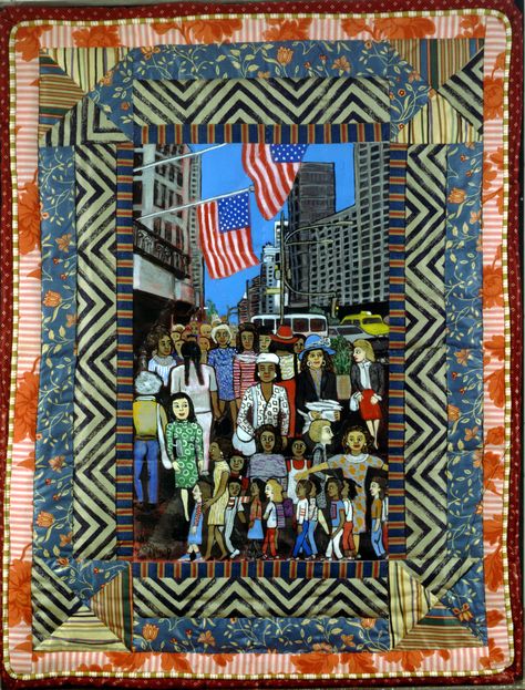 Working Women, 1996 – Faith Ringgold Faith Ringgold Art, Art History Lessons, Faith Ringgold, Working Women, Working Woman, Album Art, American Artists, Art Quilts, Female Artists