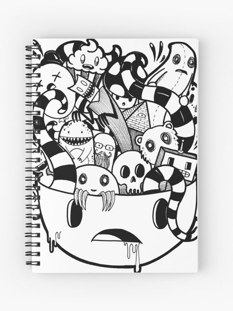 Monster Doodles, Doodle Monster, Doodle Art Letters, Doddle Art, Arte Doodle, Art Sketches Doodles, Graffiti Doodles, Doodle Art Journals, Doodle Art Drawing