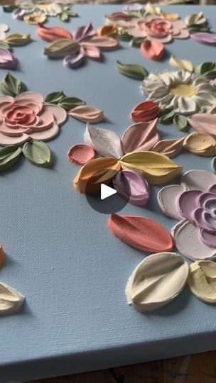 11K views · 597 reactions | This jaw-dropping 3D Floral Canvas art piece is sure to bring joy to any room. Where would you hang this? 😍🖼️🌸 @artbykarleyann | HGTV Canada | The Paper Kites · Bloom (Bonus Track) Spackle Painting, The Paper Kites, Wood Things, Floral Canvas Art, Flower Paintings, Floral Canvas, Textured Art, Craft Time, Paint Brush