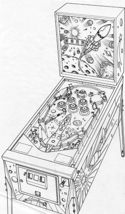 Pinball Machine Machine Artwork, Pinball Art, Machine Drawing, Drawing Machine, Pinball Machines, Desenho Tattoo, Drawing Videos, Pinball Machine, Pictures To Draw