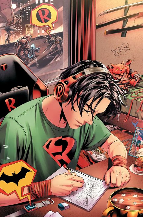 Kyle Rayner Fanart, Tim Drake Batman, Robin Batman, Batman Comic Cover, Tim Drake Red Robin, Robin Comics, Wayne Family, Batman Pictures, Arte Dc Comics