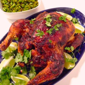 Smoked Paprika Lime and Garlic Chicken Tandoori Recipes, Whole Chicken Recipes, Meat Recipes For Dinner, Healthy Meat Recipes, Whole Roasted Chicken, Meat Dinners, Roast Chicken Recipes, Pasta Dinners, Whole Chicken