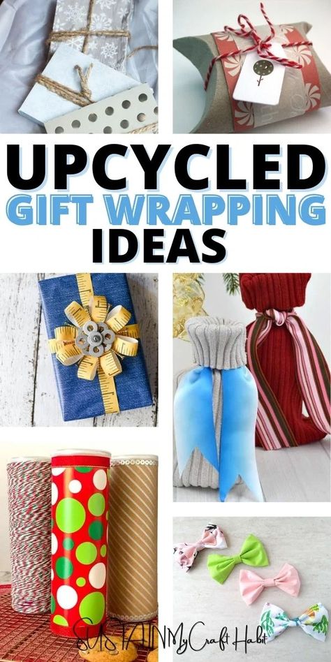 Get inspired to creatively use supplies you already have at home as gift wrapping ideas for Christmas. These unique and creative DIY packaging ideas are perfect for the holidays, birthdays and other special occasions. Upcycle Wrapping Paper, Funky Gift Wrapping Ideas, Unique Ways To Wrap Christmas Gifts, Unique Christmas Wrapping Ideas Creative, Fun Ways To Wrap Christmas Presents, Funny Ways To Wrap Gifts, Funny Gift Wrapping Ideas, Unique Gift Wrapping Ideas Creative, Unique Christmas Wrapping Ideas