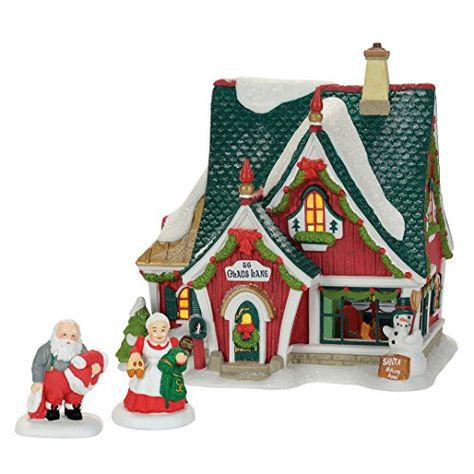 $97.90 *** Be sure to check out this awesome product. (This is an affiliate link) Dept 56 North Pole Village, Disney Christmas Village, Department 56 Christmas Village, Christmas Parade Floats, Christmas North Pole, Christmas Village Decorations, North Pole Village, Santa's House, Lemax Christmas Village