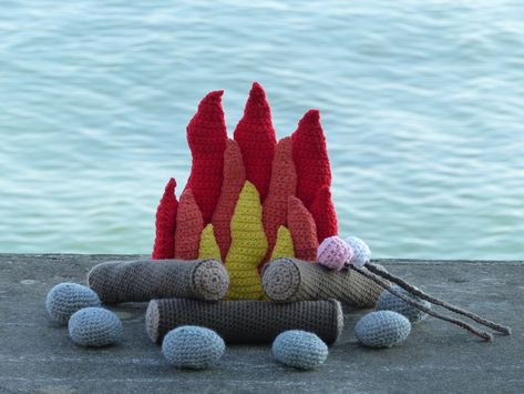 Pattern for Crochet Campfire – Coastal Crochet Crochet Campfire, Coastal Crochet, Wool Ideas, Pattern For Crochet, Children Accessories, Scrap Fabric, Forest School, Diy Crochet Projects, Diy Knitting