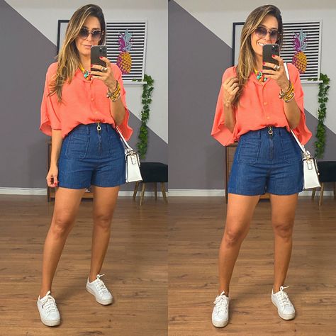 Outfits Con Shorts Y Tenis, Goa Outfits, Bum Shorts, Looks Jeans, Cool Summer Outfits, Bermuda Jeans, Outfits Casuales, Look Cool, Short Dresses