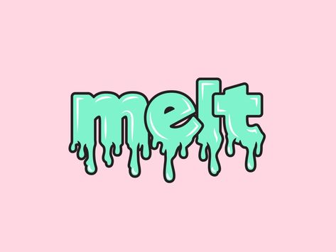 Melting Typography, Semantic Typography, Melt Aesthetic, Melting Font, Melting Letters, Matcha Design, Dripping Logo, Bubble Writing, Drip Logo