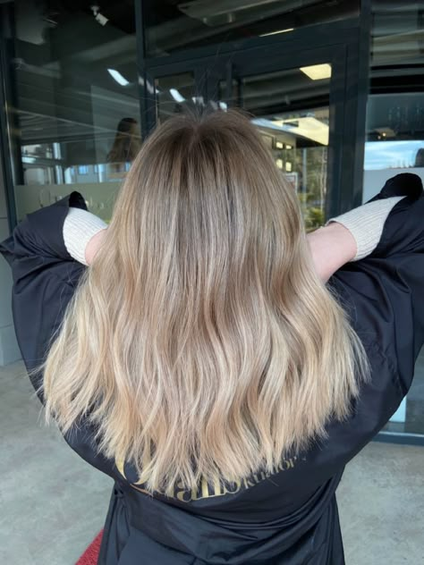 Brushlight Hair Blonde, Ombre Hair Blond, Blond Beige, Balayage Straight Hair, Ombre Blond, Ombre Hair Blonde, Hair Blond, Hair 2022, Light Blonde Hair