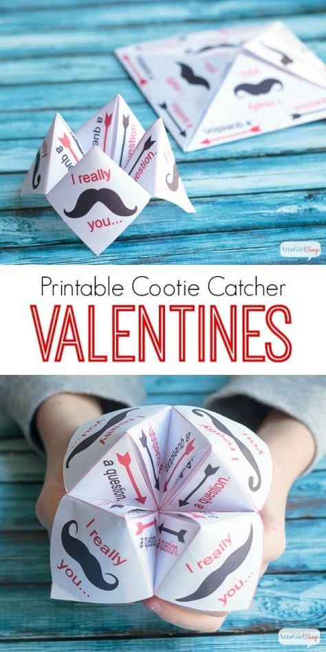 A printable paper fortune teller is a fun and creative way to show that special someone how you feel on Valentine's Day. Free Printable Valentine Cards, Paper Fortune Teller, Minecraft Valentines, Valentine Jokes, Fortune Teller Paper, Free Printable Valentines Cards, Printable Valentine Cards, Valentines Diy Kids, Cootie Catcher