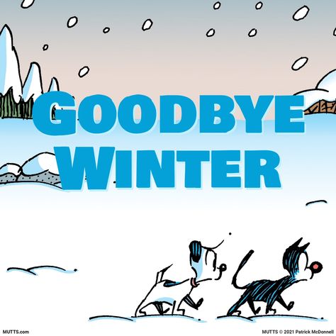 MUTTS on Twitter: "Yesh! It's time to say "so long" to winter!… " Goodbye Winter, Mutts Comics, Wave Goodbye, Location History, Twitter Sign Up, Comics, Instagram Photos, Photo And Video, Instagram Photo