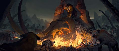 ArtStation - Elephant Graveyard, Finnian MacManus Lion King Elephant, Elephant Graveyard, Lion King 2019, Sabertooth Tiger, Lion King Broadway, Lion King Drawings, Lion King Pictures, Lion King Fan Art, Lion Artwork