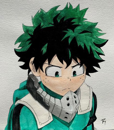 trinity vice on Instagram: “deku on ink and watercolor :) 🖌 #art #artist #drawing #artwork #instagood #painting #illustration #artistsoninstagram #photooftheday…” Watercolor Anime Art, Ink And Watercolor Art, Anime Watercolor, Usui Takumi, Paint Inspo, Marvel Characters Art, Ink And Watercolor, Superhero Design, Artist Drawing